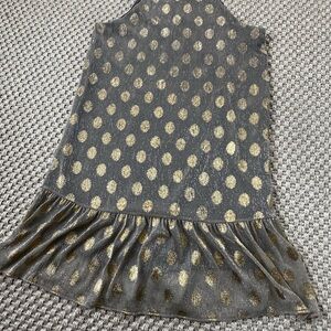 VICI Metallic Knit Dress - Taupe & Gold Accents